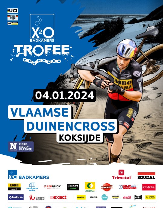 Affiche X2O Trofee Cyclo-Cross – Vlaamse Duinencross Koksijde