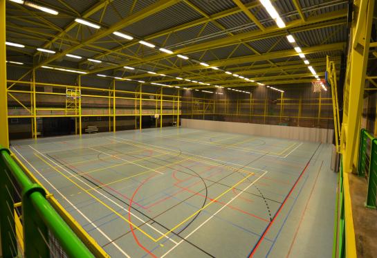 Sporthal Hazebeek belijning