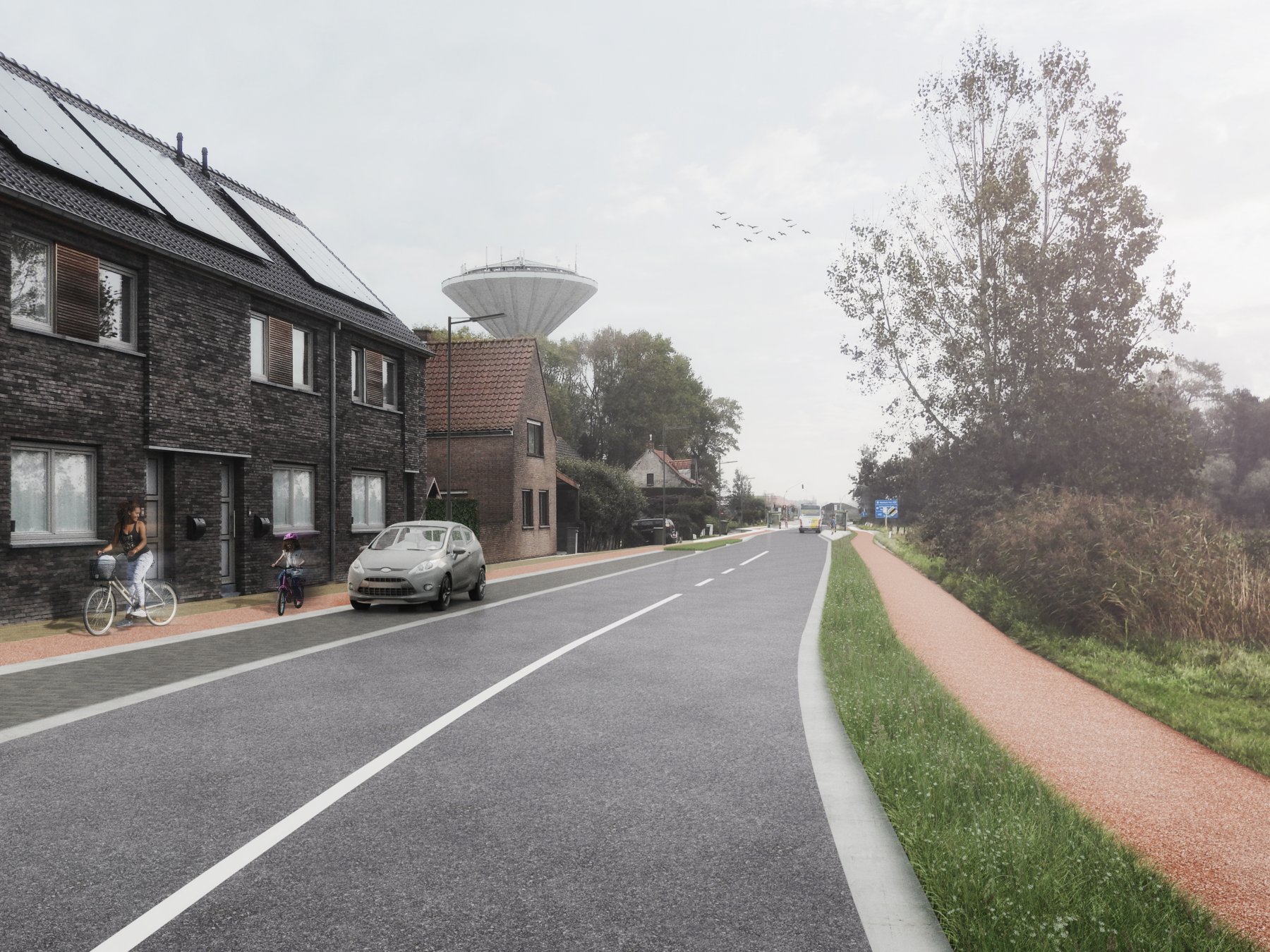 Facelift voor de Nieuwpoortsteenweg met veilige fietspaden